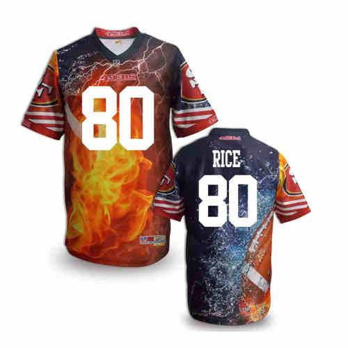 New San Francisco 49ers #80 Jerry Rice Team Color NFL Elite Fanatical Version Jersey New San Francisco 49ers #80 Jerry Rice Team Color NFL Elite Fanatical Version Jersey