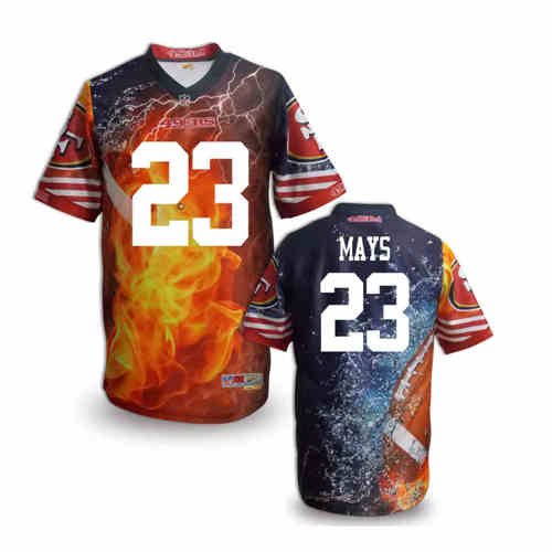 New San Francisco 49ers #23 Mays Team Color NFL Elite Fanatical Version Jersey New San Francisco 49ers #23 Mays Team Color NFL Elite Fanatical Version Jersey