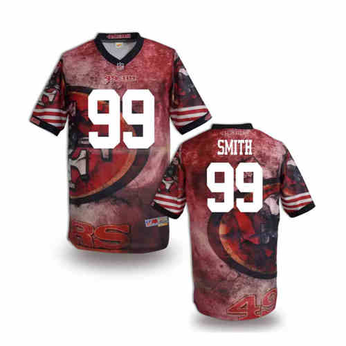 New San Francisco 49ers #99 Aldon Smith Team Color NFL Elite Fanatical Version Jerseys