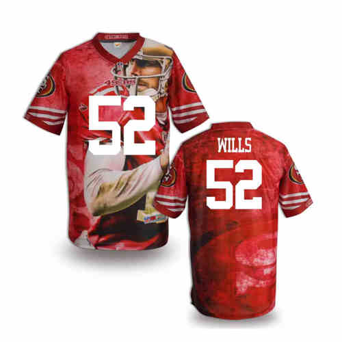 New San Francisco 49ers 52 Patrick Willis Team Color Elite Fanatical Version Jersey