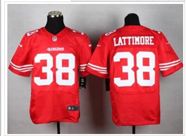 New San Francisco 49ers #38 Marcus Lattimore Red Team Color NFL Elite Jersey New San Francisco 49ers #38 Marcus Lattimore Red Team Color NFL Elite Jersey