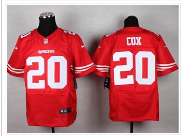 New San Francisco 49ers #20 Perrish Cox Red Team Color NFL Elite Jersey