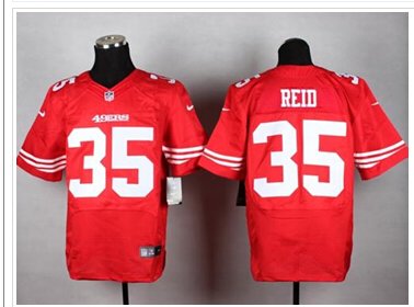 New San Francisco 49ers #35 Eric Reid Red Team Color NFL Elite Jersey New San Francisco 49ers #35 Eric Reid Red Team Color NFL Elite Jersey