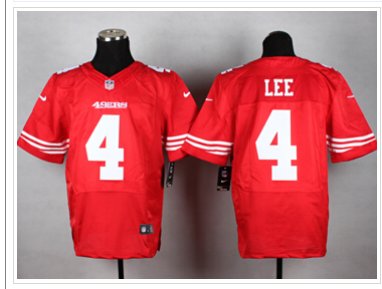 New San Francisco 49ers #4 Andy Lee Red Team Color NFL Elite Jersey New San Francisco 49ers #4 Andy Lee Red Team Color NFL Elite Jersey