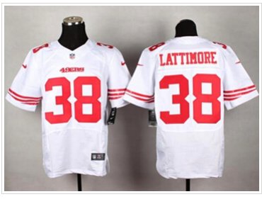 New San Francisco 49ers #38 Marcus Lattimore White NFL Elite Jersey New San Francisco 49ers #38 Marcus Lattimore White NFL Elite Jersey