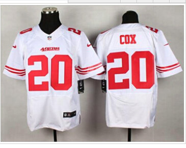 New San Francisco 49ers #20 Perrish Cox White NFL Elite Jersey New San Francisco 49ers #20 Perrish Cox White NFL Elite Jersey