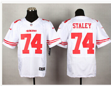 New San Francisco 49ers #74 Joe Staley White NFL Elite Jersey New San Francisco 49ers #74 Joe Staley White NFL Elite Jersey