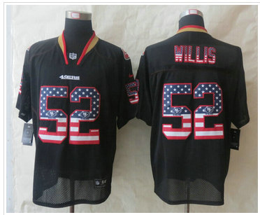 New San Francisco 49ers #52 Patrick Willis USA Flag Fashion Black Elite Jerseys New San Francisco 49ers #52 Patrick Willis USA Flag Fashion Black Elite Jerseys