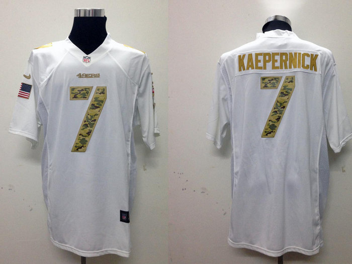 NEW San Francisco 49ers #7 Colin Kaepernick White Jerseys(USA Game) NEW San Francisco 49ers #7 Colin Kaepernick White Jerseys(USA Game)