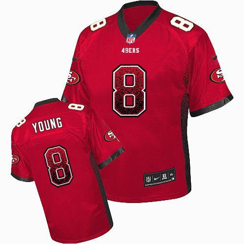 NEW San Francisco 49ers 8 Steve Young Red Team Color Stitched NFL Elite Drift Fashion Jersey NEW San Francisco 49ers 8 Steve Young Red Team Color Stitched NFL Elite Drift Fashion Jersey