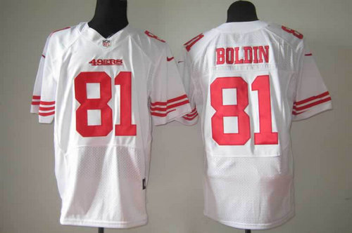 NEW NFL San Francisco 49ers 81 Anquan Boldin White Jerseys(Elite) NEW NFL San Francisco 49ers 81 Anquan Boldin White Jerseys(Elite)