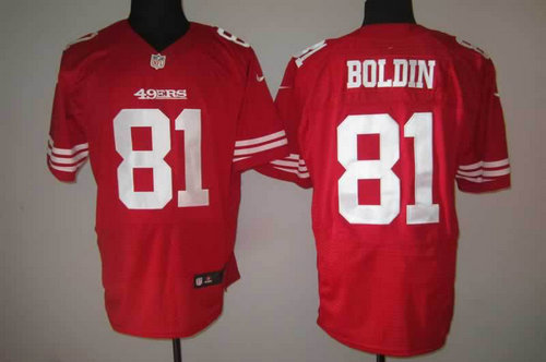 NEW NFL San Francisco 49ers 81 Anquan Boldin Red Jerseys(Elite) NEW NFL San Francisco 49ers 81 Anquan Boldin Red Jerseys(Elite)