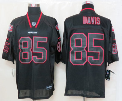 NEW NFL San Francisco 49ers 85 Vernon Davis Lights Out Black Elite Jerseys NEW NFL San Francisco 49ers 85 Vernon Davis Lights Out Black Elite Jerseys