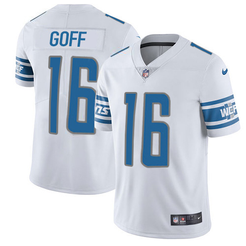 Detroit Lions #16 Jared Goff White Men's Stitched NFL Vapor Untouchable Limited Jersey Detroit Lions #16 Jared Goff White Men's Stitched NFL Vapor Untouchable Limited Jersey