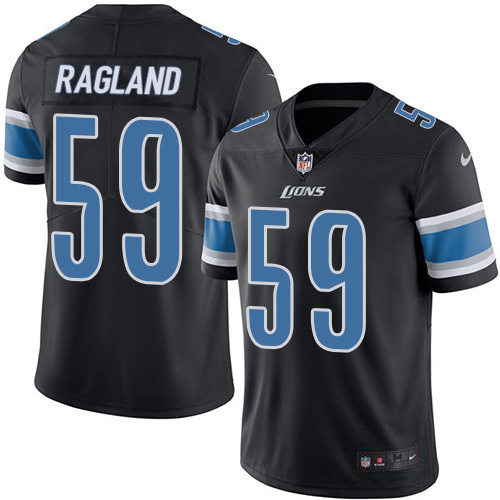 Nike Lions #59 Reggie Ragland Black Men's Stitched NFL Limited Rush Jersey Nike Lions #59 Reggie Ragland Black Men's Stitched NFL Limited Rush Jersey