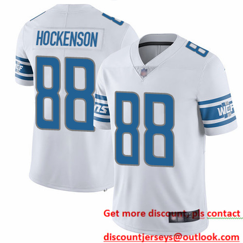 Lions #88 T.J. Hockenson White Men's Stitched Football Vapor Untouchable Limited Jersey