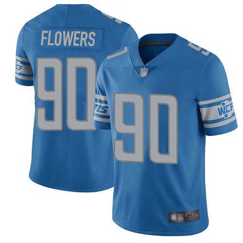 Nike Lions 90 Trey Flowers Blue Vapor Untouchable Limited Jersey Nike Lions 90 Trey Flowers Blue Vapor Untouchable Limited Jersey