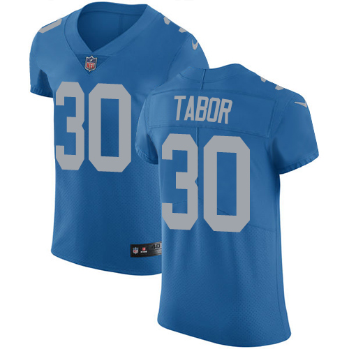 Nike Lions #30 Teez Tabor Blue Throwback Men's Stitched NFL Vapor Untouchable Elite Jersey Nike Lions #30 Teez Tabor Blue Throwback Men's Stitched NFL Vapor Untouchable Elite Jersey