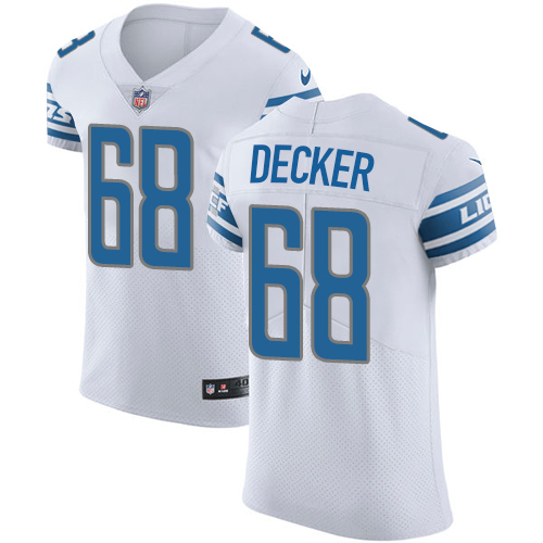 Nike Lions #68 Taylor Decker White Men's Stitched NFL Vapor Untouchable Elite Jersey Nike Lions #68 Taylor Decker White Men's Stitched NFL Vapor Untouchable Elite Jersey