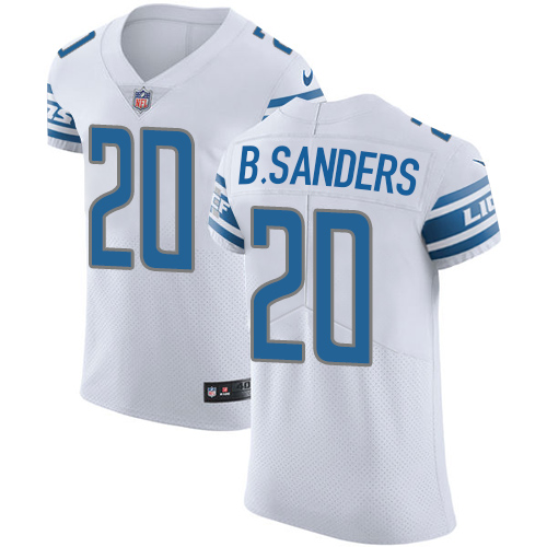 Nike Lions #20 Barry Sanders White Men's Stitched NFL Vapor Untouchable Elite Jersey Nike Lions #20 Barry Sanders White Men's Stitched NFL Vapor Untouchable Elite Jersey