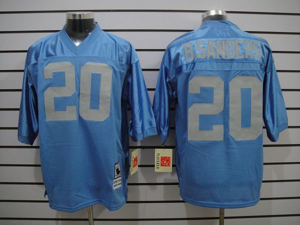 NFL Detroit Lions #20 B.Sanders Lt.blue Colors Mitchell&Ness Jerseys NFL Detroit Lions #20 B.Sanders Lt.blue Colors Mitchell&Ness Jerseys