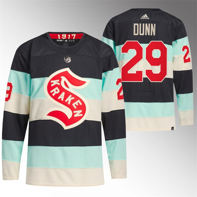 Men's Seattle Kraken #29 Vince Dunn 2024 Deep Sea Blue Winter Classic Stitched Jersey Men's Seattle Kraken #29 Vince Dunn 2024 Deep Sea Blue Winter Classic Stitched Jersey