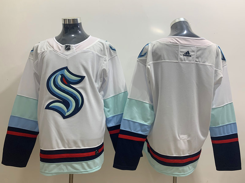 Seattle Kraken Blank White Adidas Jersey Seattle Kraken Blank White Adidas Jersey