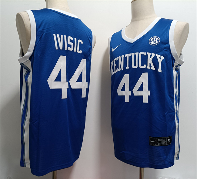 Men's Kentucky Wildcats #44 Zvonimir Ivi?i? Blue Stitched Jersey Men's Kentucky Wildcats #44 Zvonimir Ivi?i? Blue Stitched Jersey