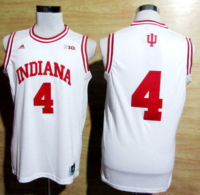 Adidas Indiana Hoosiers Victor Oladipo 4 NCAA Basketball Authentic Jerseys - White Adidas Indiana Hoosiers Victor Oladipo 4 NCAA Basketball Authentic Jerseys - White