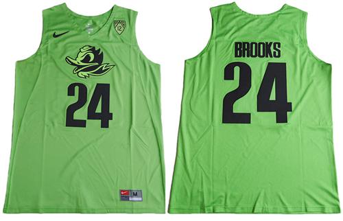 Ducks #24 Dillon Brooks Electric Green Basketball PAC-12 Patch Stitched NCAA Jersey Ducks #24 Dillon Brooks Electric Green Basketball PAC-12 Patch Stitched NCAA Jersey