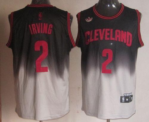 Cavaliers #2 Kyrie Irving Black Grey Fadeaway Fashion Stitched NBA Jersey Cavaliers #2 Kyrie Irving Black Grey Fadeaway Fashion Stitched NBA Jersey