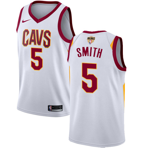 Nike Cavaliers #5 J.R. Smith White Association Edition The Finals Patch NBA Swingman Jersey Nike Cavaliers #5 J.R. Smith White Association Edition The Finals Patch NBA Swingman Jersey