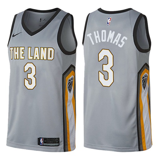 Nike Cavaliers #3 Isaiah Thomas Gray NBA Swingman City Edition Jersey Nike Cavaliers #3 Isaiah Thomas Gray NBA Swingman City Edition Jersey
