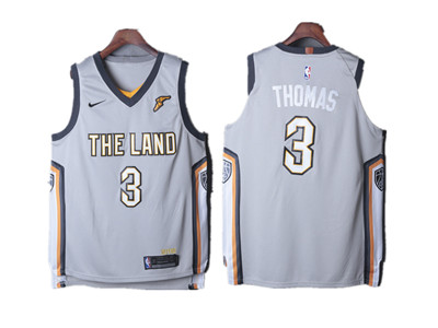 Nike Cavaliers #3 Isaiah Thomas Gray City Edition Authentic Jersey Nike Cavaliers #3 Isaiah Thomas Gray City Edition Authentic Jersey