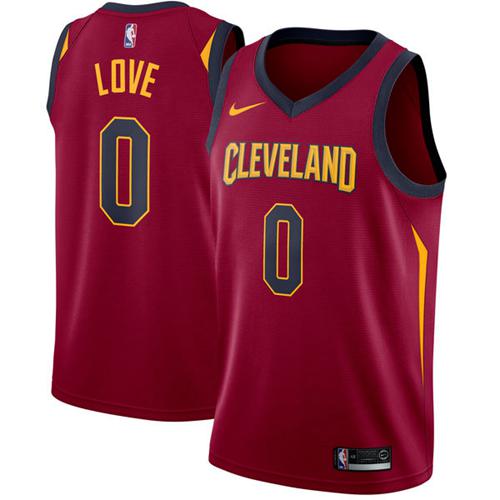 Nike Cavaliers #0 Kevin Love Red Stitched NBA Swingman Jersey