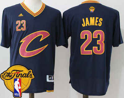 Cavaliers #23 LeBron James Navy Blue Short Sleeve C The Finals Patch Stitched NBA Jersey Cavaliers #23 LeBron James Navy Blue Short Sleeve C The Finals Patch Stitched NBA Jersey