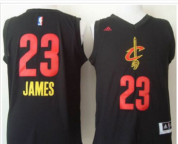 Cleveland Cavaliers #23 LeBron James Black New Fashion Stitched NBA Jersey Cleveland Cavaliers #23 LeBron James Black New Fashion Stitched NBA Jersey