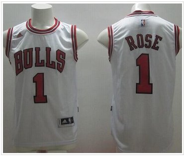 Revolution 30 Chicago Bulls #1 Derrick Rose White Stitched NBA Jersey Revolution 30 Chicago Bulls #1 Derrick Rose White Stitched NBA Jersey