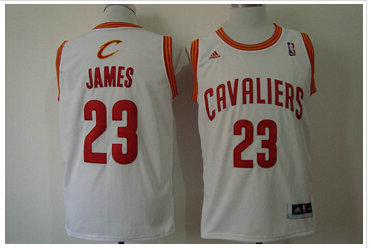 Cleveland Cavaliers Revolution 30 #23 LeBron James White Stitched NBA Jersey