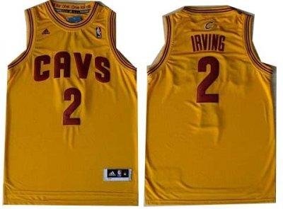 Cleveland Cavaliers 2 Kyrie Irving Yellow Revolution 30 Swingman NBA Jerseys Cleveland Cavaliers 2 Kyrie Irving Yellow Revolution 30 Swingman NBA Jerseys