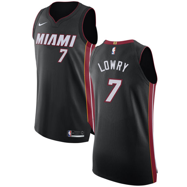 Nike Heat #7 Kyle Lowry Black NBA Authentic Icon Edition Jersey Nike Heat #7 Kyle Lowry Black NBA Authentic Icon Edition Jersey