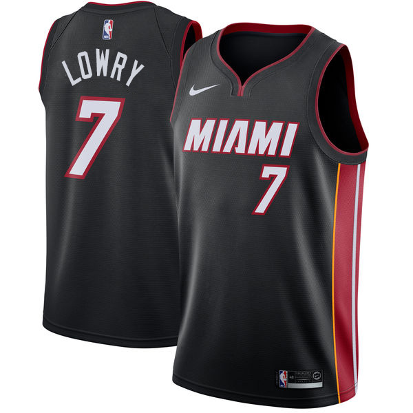 Nike Heat #7 Kyle Lowry Black NBA Swingman Icon Edition Jersey Nike Heat #7 Kyle Lowry Black NBA Swingman Icon Edition Jersey