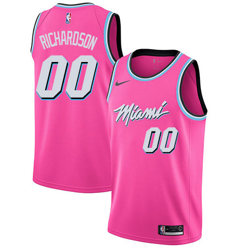 Heat #00 Josh Richardson Pink Basketball Swingman Earned Edition Jersey Heat #00 Josh Richardson Pink Basketball Swingman Earned Edition Jersey