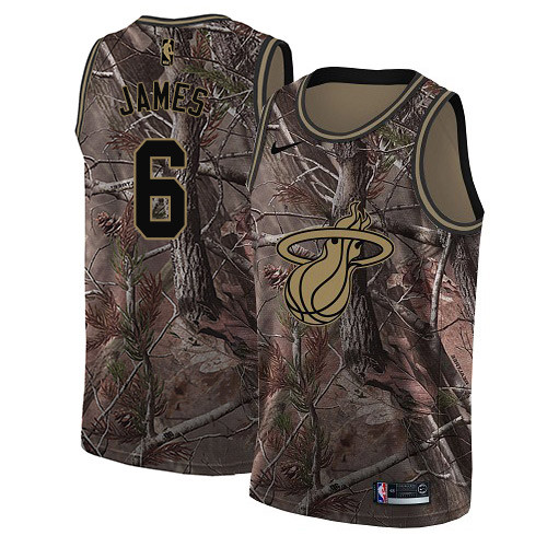 Nike Heat #6 LeBron James Camo NBA Swingman Realtree Collection Jersey