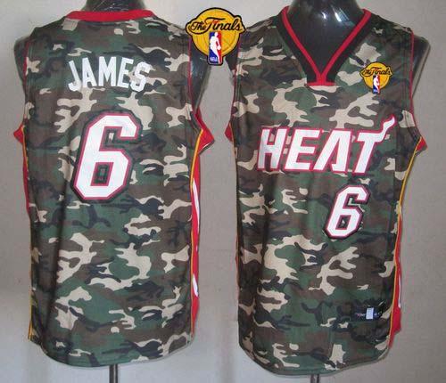 Heat #6 LeBron James Camo Stealth Collection Finals Patch Stitched NBA Jersey Heat #6 LeBron James Camo Stealth Collection Finals Patch Stitched NBA Jersey