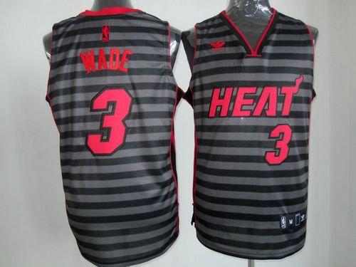 Heat #3 Dwyane Wade Black Grey Groove Stitched NBA Jersey Heat #3 Dwyane Wade Black Grey Groove Stitched NBA Jersey