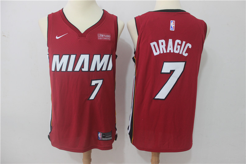 Heat #7 Goran Dragic Red Nike Authentic Jersey Heat #7 Goran Dragic Red Nike Authentic Jersey