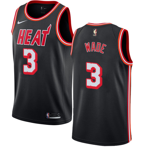 Nike Heat #3 Dwyane Wade Black NBA Swingman Hardwood Classics Jersey Nike Heat #3 Dwyane Wade Black NBA Swingman Hardwood Classics Jersey