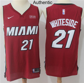 Nike Heat #21 Hassan Whiteside Red NBA Authentic Statement Edition Jersey Nike Heat #21 Hassan Whiteside Red NBA Authentic Statement Edition Jersey