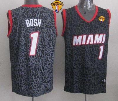 Heat #1 Chris Bosh Black Crazy Light Finals Patch Stitched NBA Jersey Heat #1 Chris Bosh Black Crazy Light Finals Patch Stitched NBA Jersey